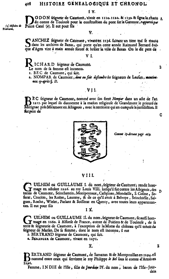 Anselme.Les pairs de France Tome 4. p 468