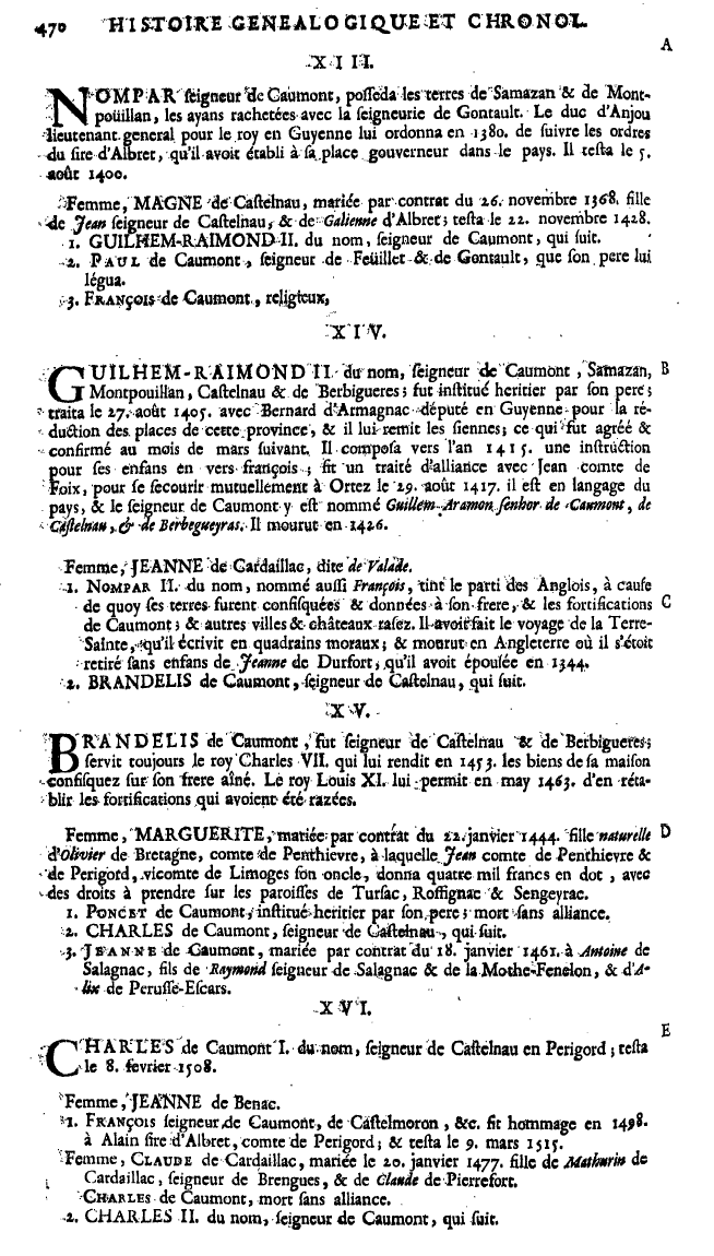 Anselme.Les pairs de France Tome 4. p 470