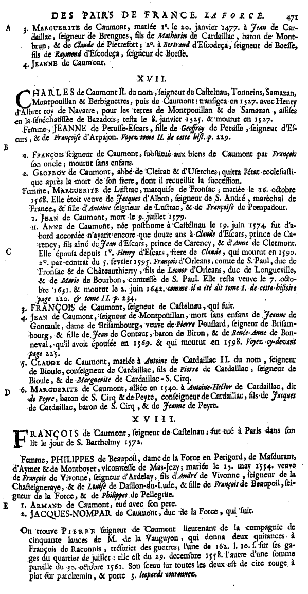 Anselme.Les pairs de France Tome 4. p 471