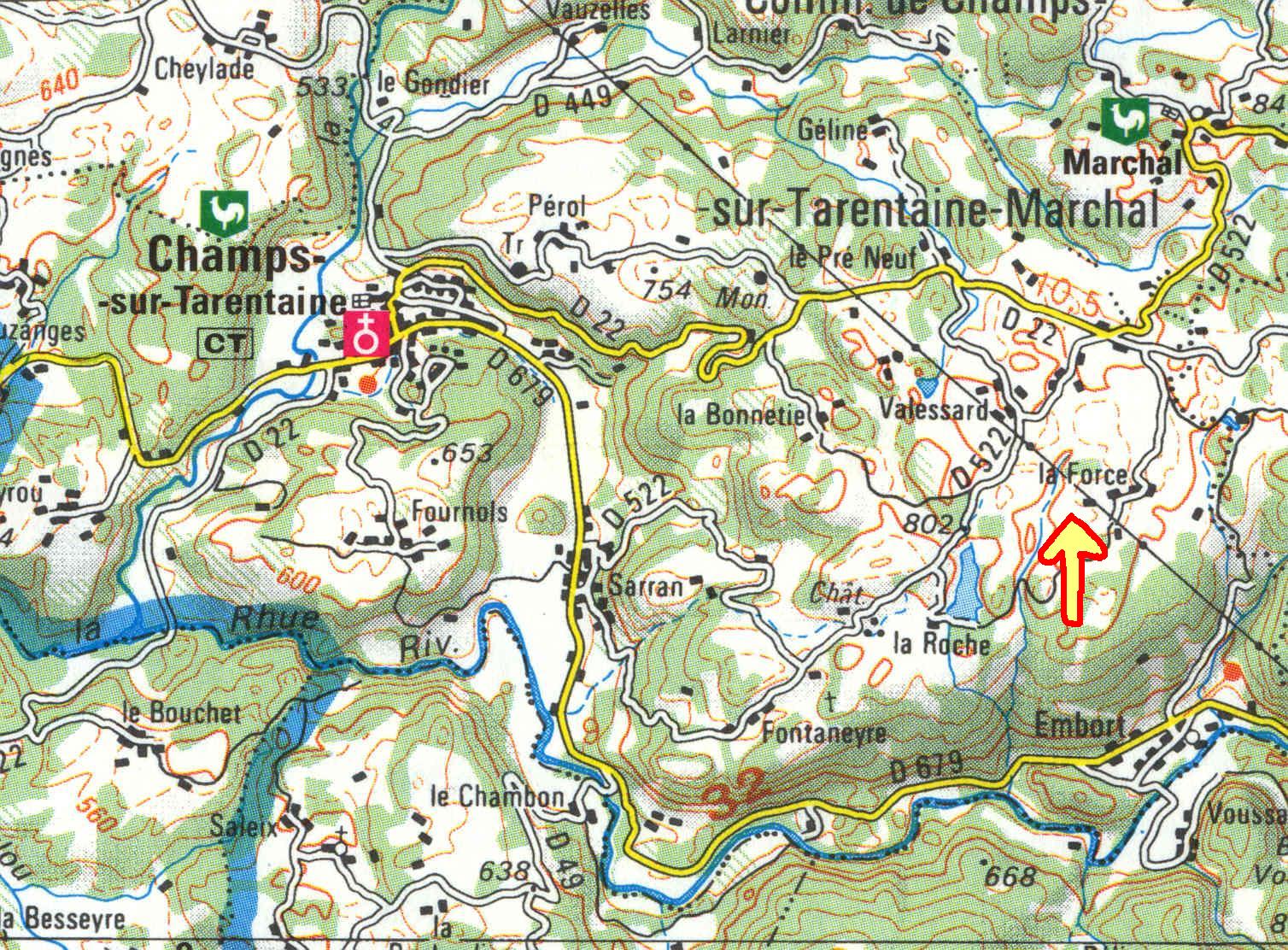 extrait de ma carte IGN